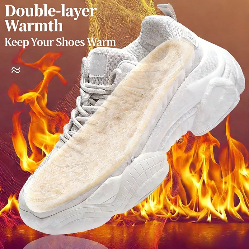 Men'S Shoes With Memory Foam - Self-Heated Thermal Insoles for Men &