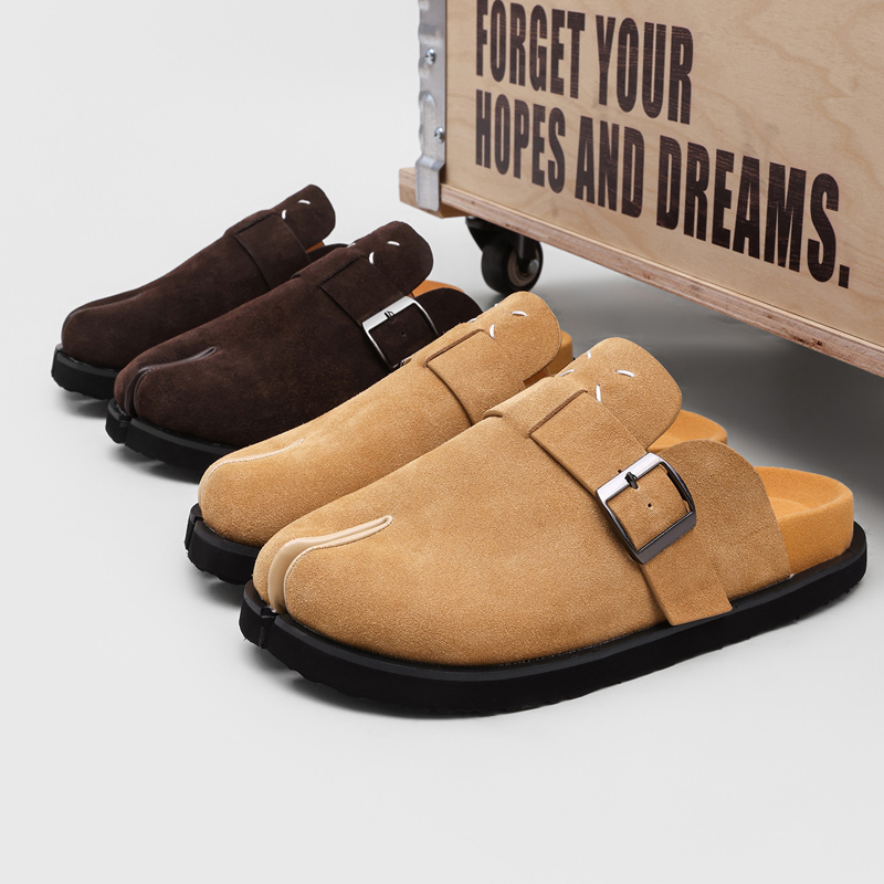 Men'S Shoes Quality - New Trendy Men Split-toe Mule Shoes
