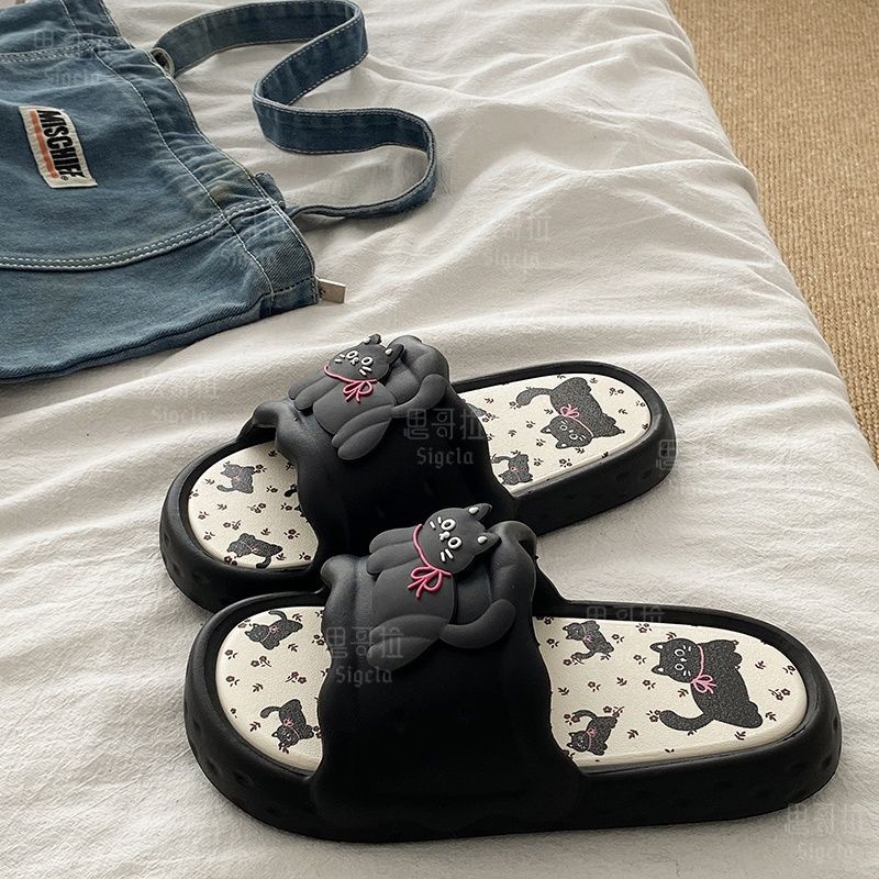 Men'S Shoes To Women'S - Printting Cute Bear Women Slippers Summer