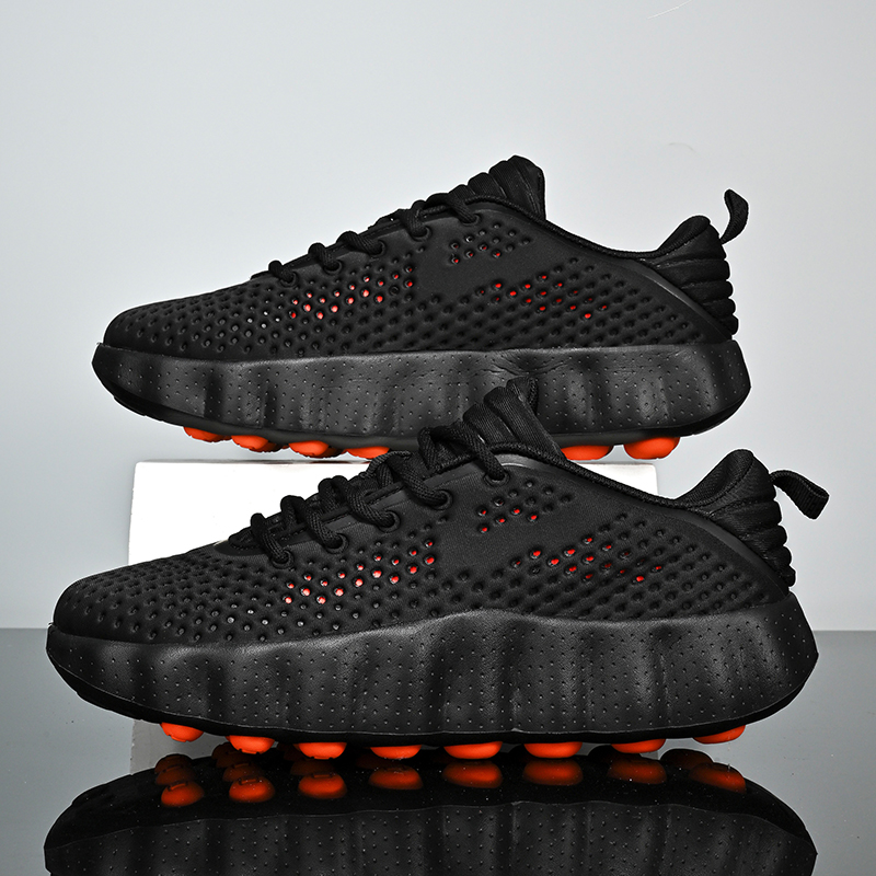 Men Shoes Runners - Men's Breathable Running Shoes Cushioned Non-Slip