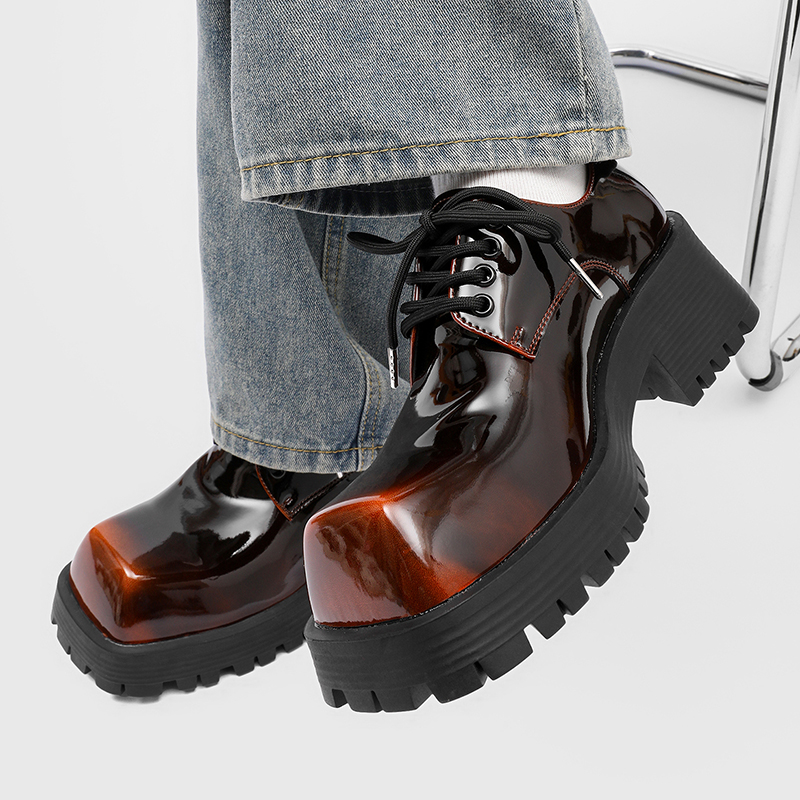 Men's thick soled leather shoe - đánh giá và giá Men Shoes For Office Work