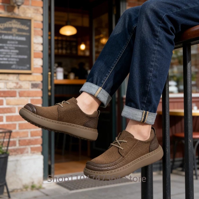 British Style Flat Sole Casual - đánh giá và giá Men Shoes For Office Work