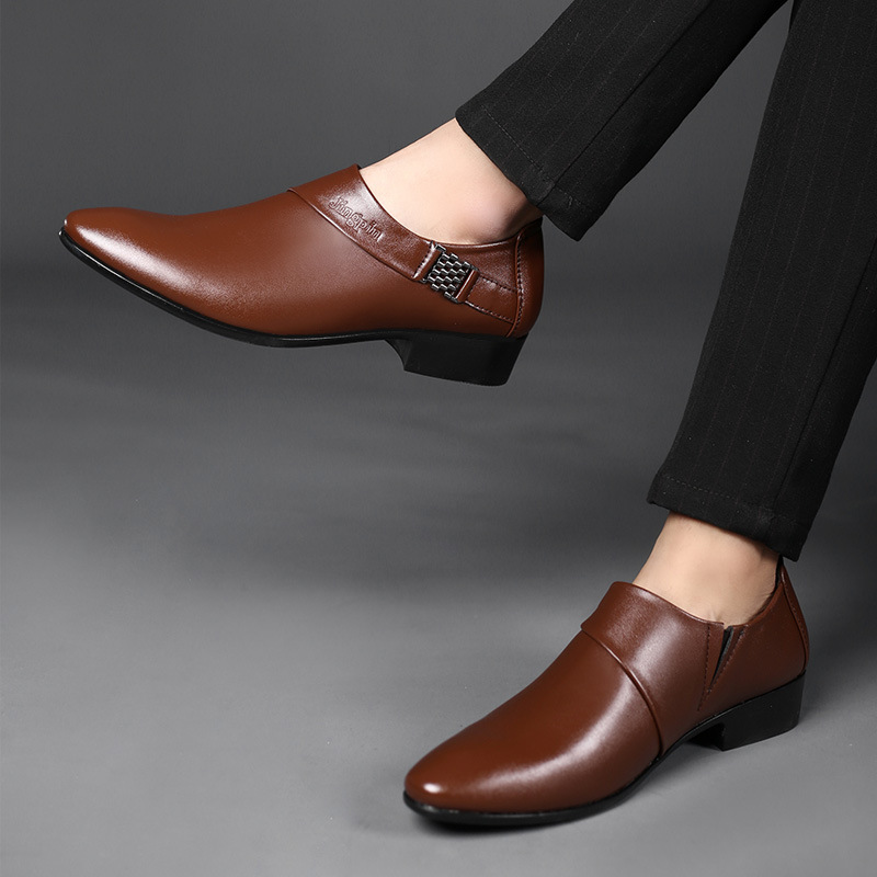 Men PU Leather Shoes Formal Dr - đánh giá và giá Men Shoes For Office Work