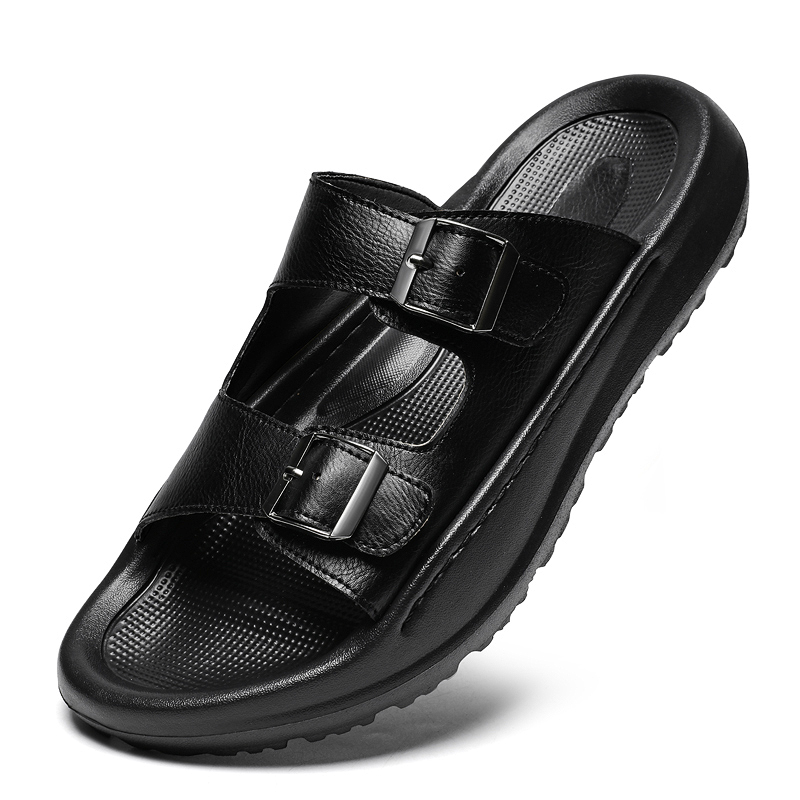 Mens Slip On Sandals Leather S - đánh giá và giá Men Shoes Velcro