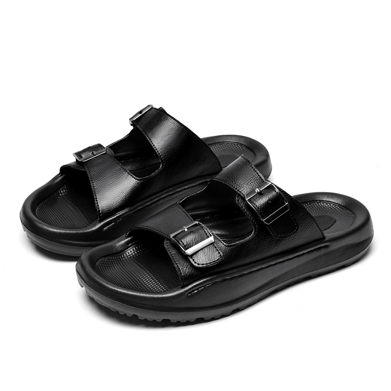 Mens Slip On Sandals Leather S - đánh giá và giá Men Shoes Velcro