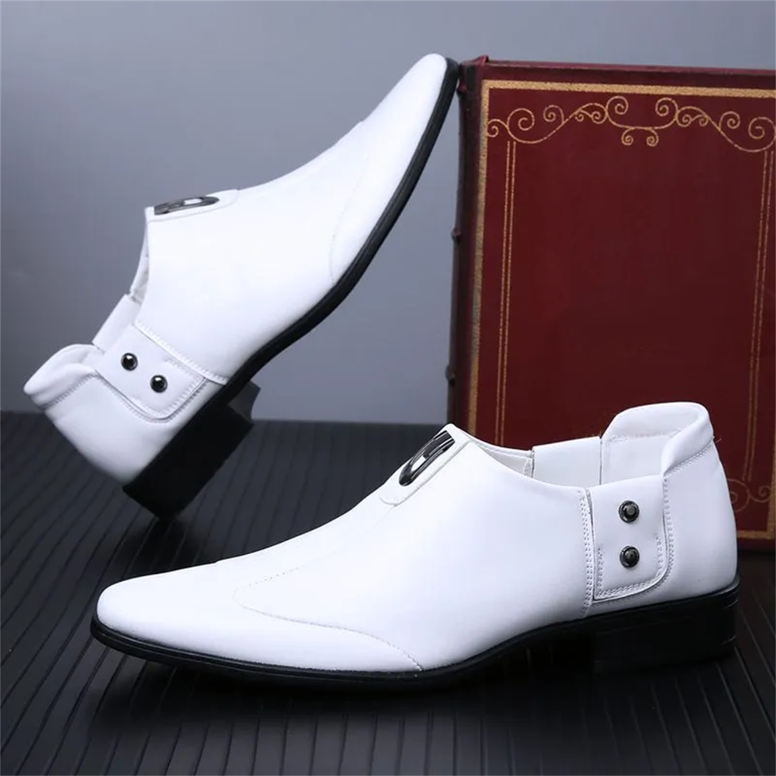 White Men'S Soft Leather Casua - đánh giá và giá Men Shoes For Office Work