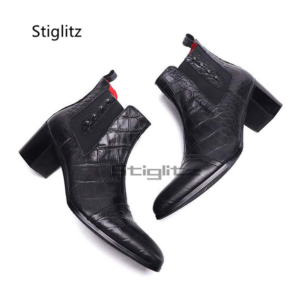 Retro High Heels Chelsea Boots - đánh giá và giá Men Shoes Size 11