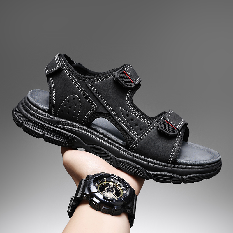 Men's Outdoor Sandals with Adj - đánh giá và giá Men Shoes Velcro