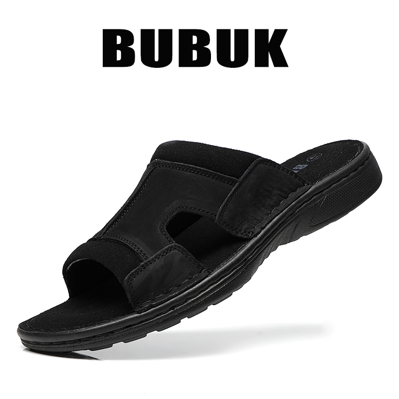 Bubuk Men's Outdoor Slip-On Le - đánh giá và giá Men Shoes Velcro