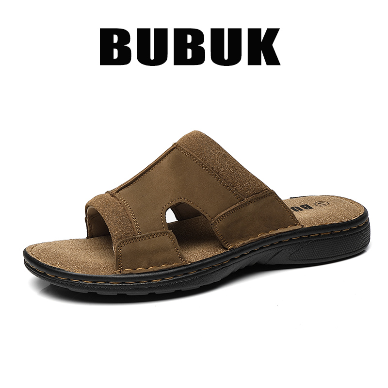 Bubuk Men's Outdoor Slip-On Le - đánh giá và giá Men Shoes Velcro