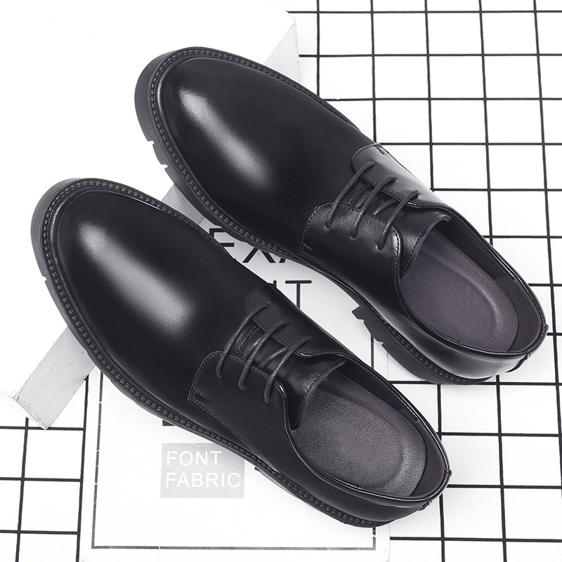 Mens Black Leather Lace Up Dre - đánh giá và giá Men Shoes For Office Work