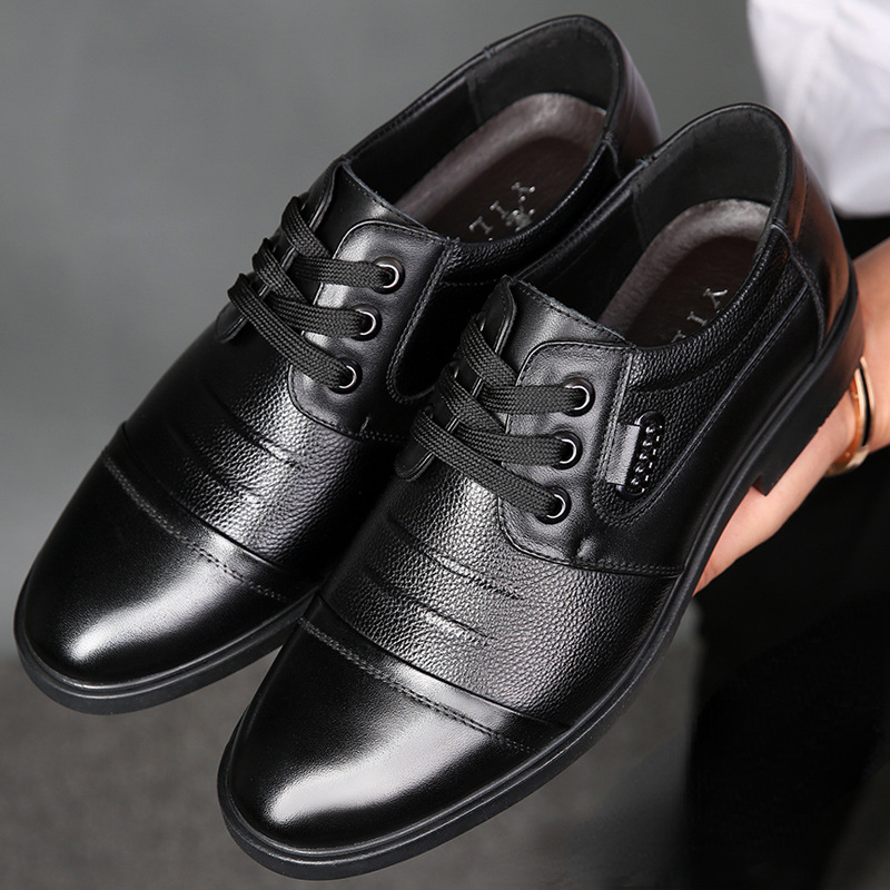 Mùa Đông Nam Da Thật Chính Hãn - đánh giá và giá Men Shoes For Office Work
